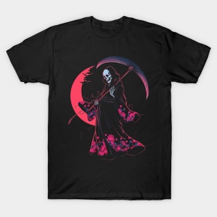 Geisha | Grim Reaper Geisha Skull | Cool Retro Japanese Aesthetic #8 T-Shirt